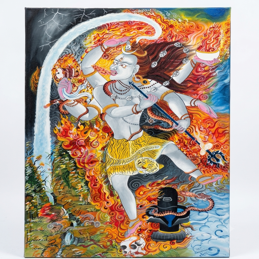 Sacred Cosmic Tandava Art